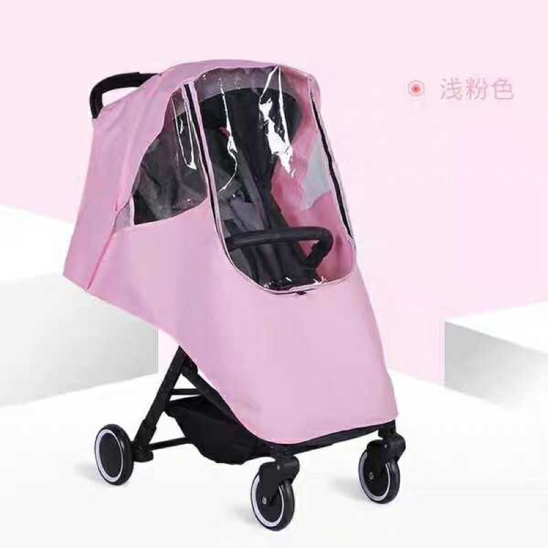 IMPORT Stroller Cover Penutup Pelindung Kereta Bayi Anti Hujan Salju Air Virus Stroller Cover Plastik mika Transparant