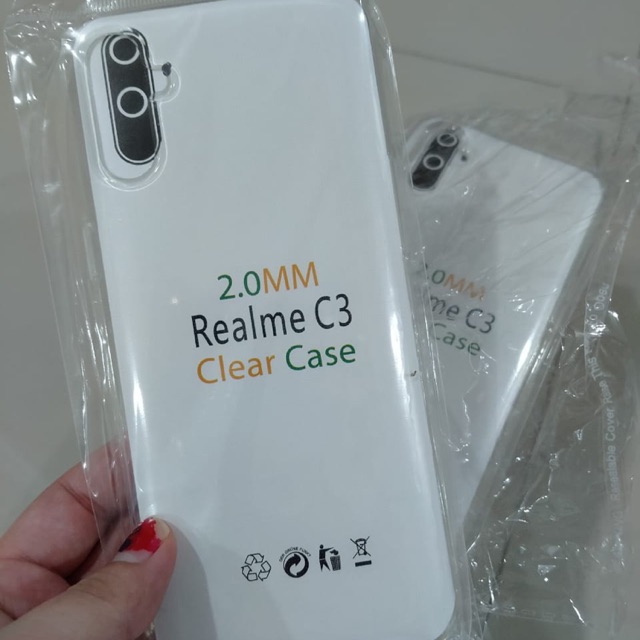 Realme C3/Realme 5 silikon Jelly case Bening tebal