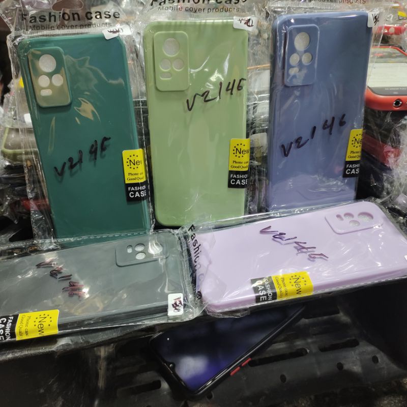 soft Case macaron Protect Camera VIVO V21 4G/V20 Square edge