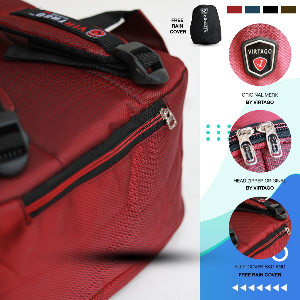 (Bisa COD) Tas Ransel Sekolah TK-SD-SMP Virtago Sport Original 100% | Unisex High Quality