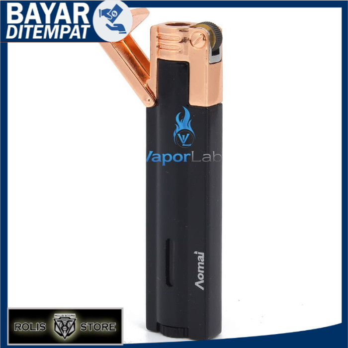 mancis korek api bara las bisa isi ulang AOMAI torch lighter AM7101 - 95110-hitam