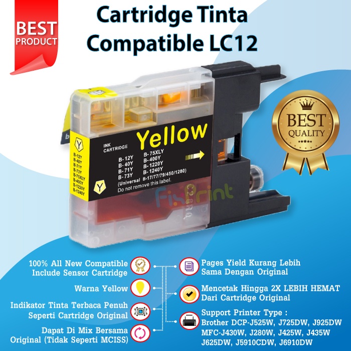 Cartridge Tinta Brother LC400 LC-400 Printer MFC J6710DW J6910DW J430W