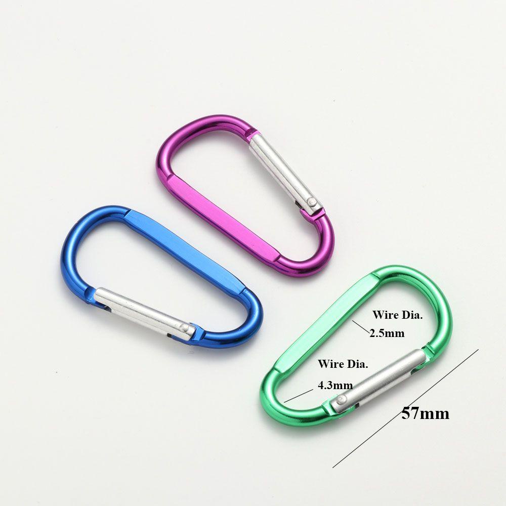 Wonder Climbing Button New Safety Multicolor Aluminium Alloy Carabiner