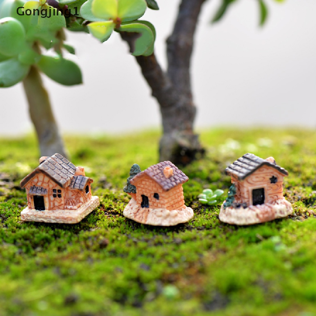 Gongjing 1pc Miniatur Rumah Peri Bahan Resin Untuk Dekorasi Kebunoutdoormicro Landscape