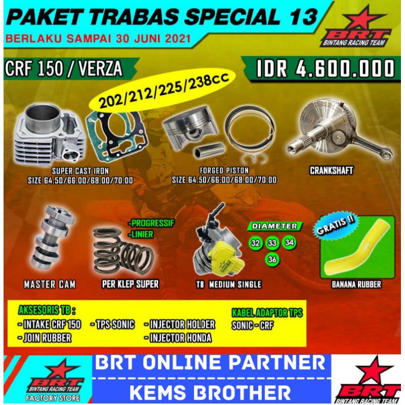 PAKET BRT CRF TRABAS SPECIAL 13