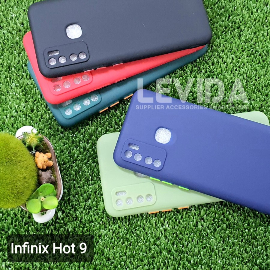 INFINIX HOT 10 PLAY/HOT 10/HOT 9/HOT 9 PLAY/HOT 8 CASE SOFTCASE CANDY COLOUR PROTECT CAMERA