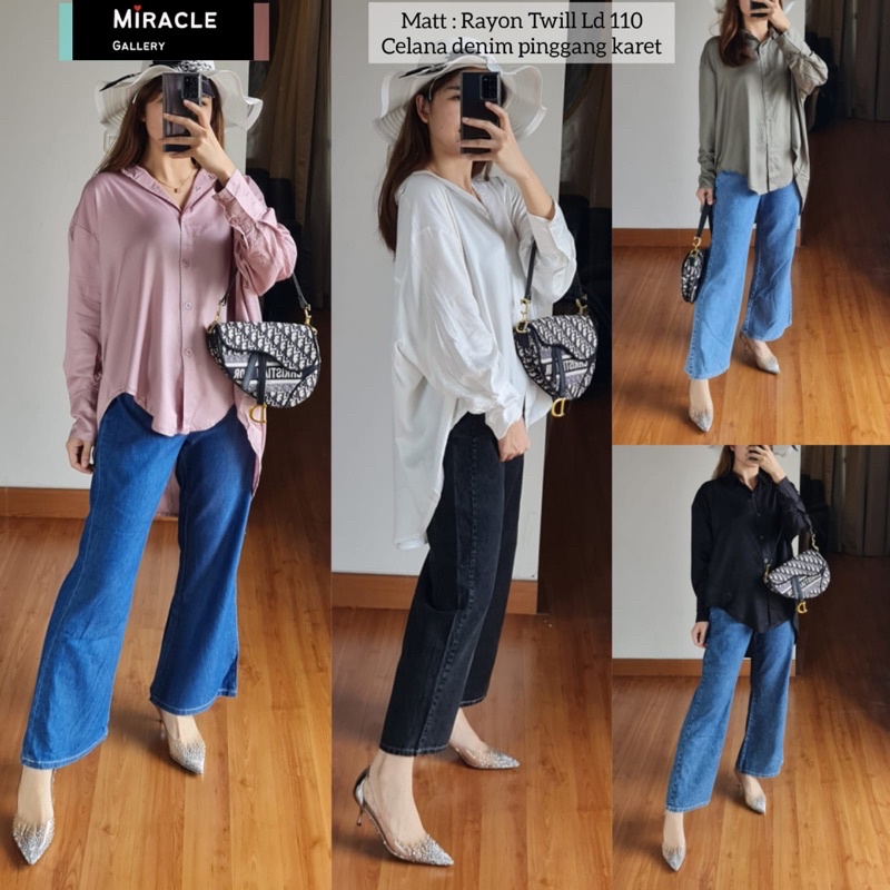 BLOUSE RAYON CRINKLE PREMIUM MONDAY/KEMEJA OVERSIZE RAYON CRINKLE/BLOUSE MUSLIM HIGH QUALITY