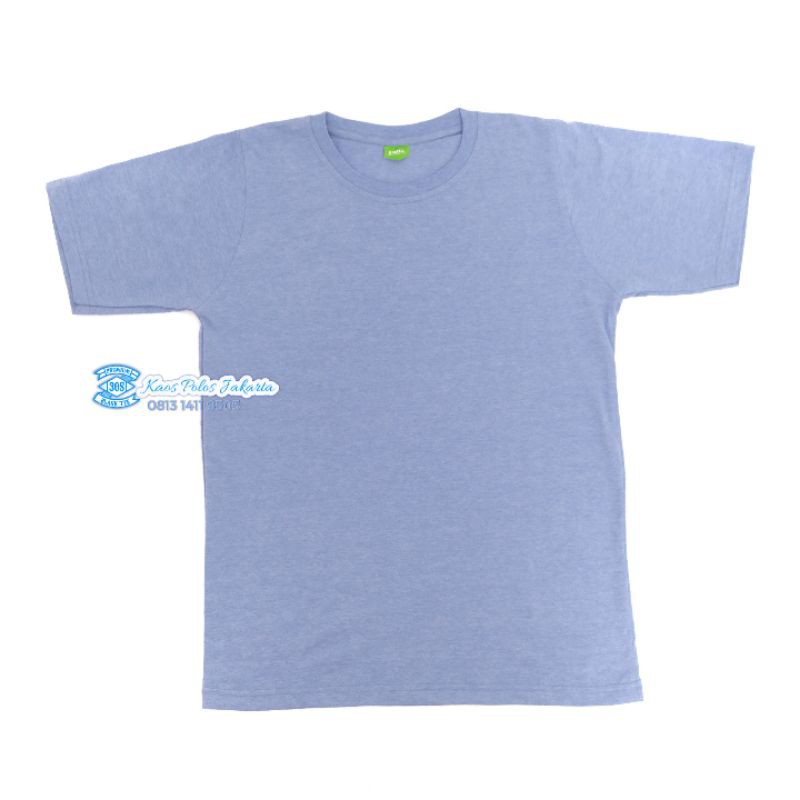 KAOS POLOS 30S WARNA BIRU MUDA