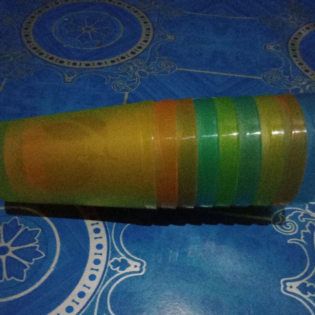 12 Pcs Gelas Plastik/ Gelas Murah/ Gelas Souvenir/ Gelas Pesta