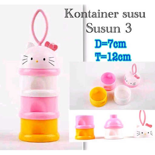 Kontainer Susu Kitty Susun 3