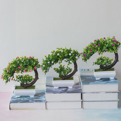 Kunataruma AM353 Bunga plastik / pajangan bunga Artificial / motif Rose Vas-4