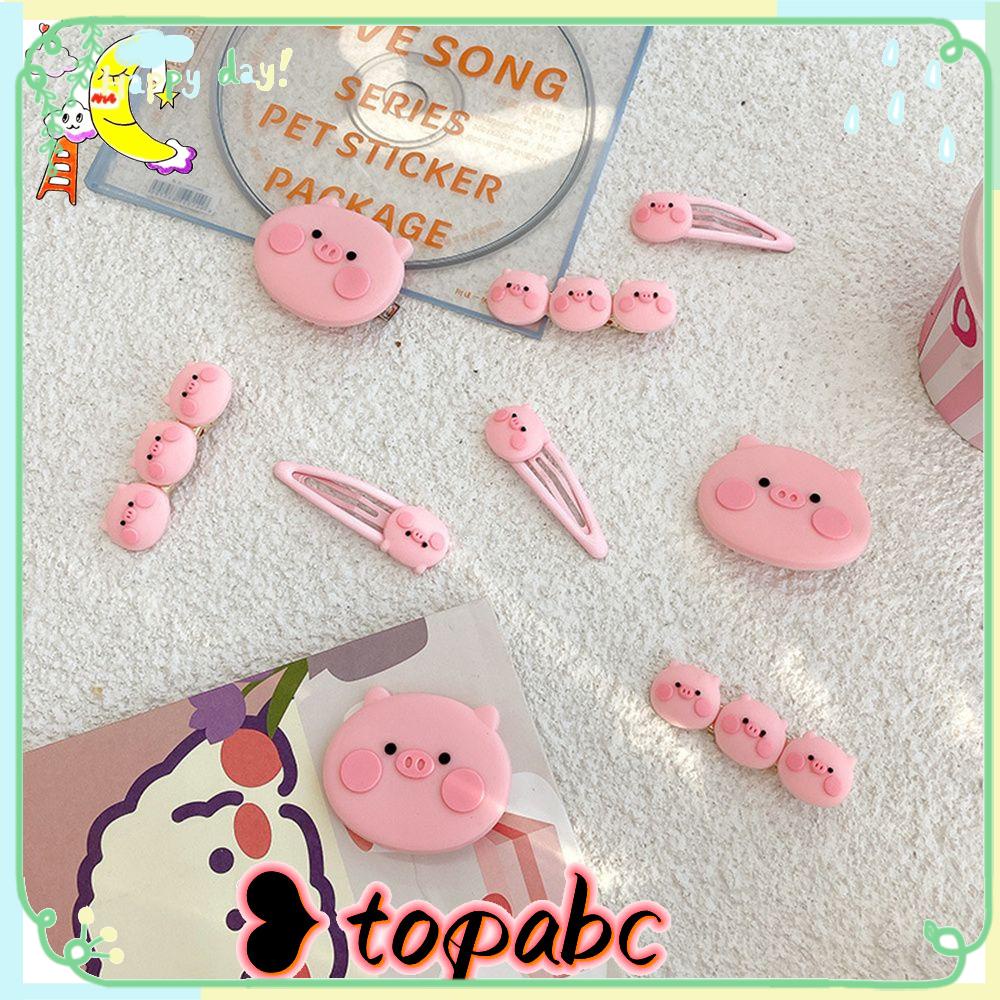 TOP for Women Girl Side Clip Cute Hairpins Hair Clip Hair Accessories Pink 2021 New Pig Bangs Clip