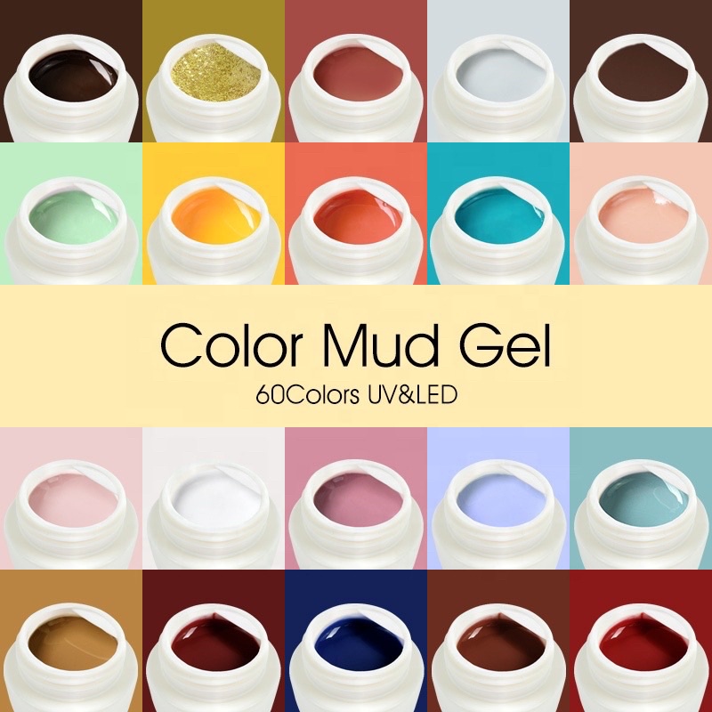 V51-V80 VENALISA MUD PAINTING GEL NUDE / MUD GEL LINER UV GEL POLISH 5ML/ GEL PAINTING KUTEK GEL NAILART ANIME 5ML