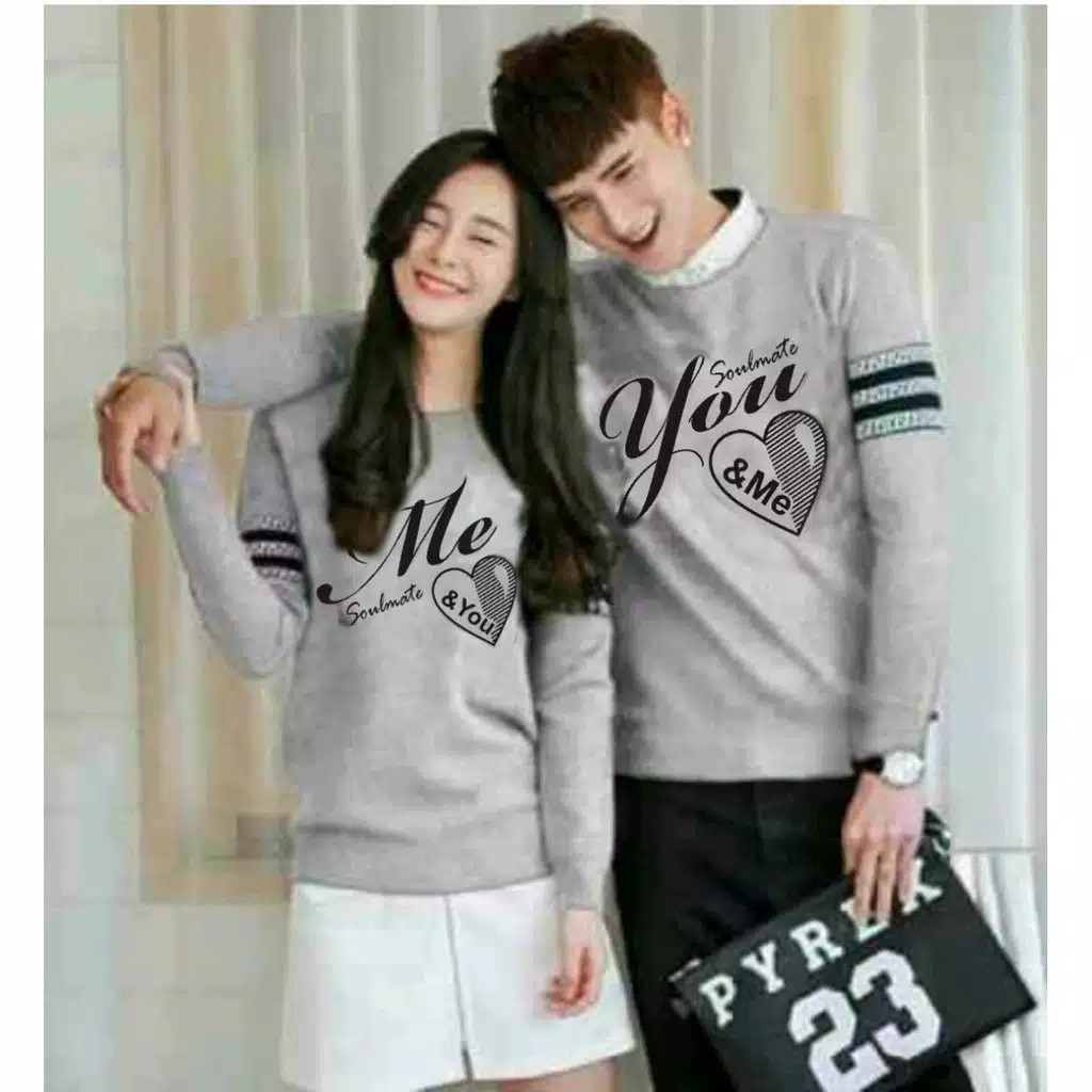 Pamelo Cod CP02 Couple Sweater/7 warna/baju cp/baju couple/baju pasangan/sweter cp/sweater cp