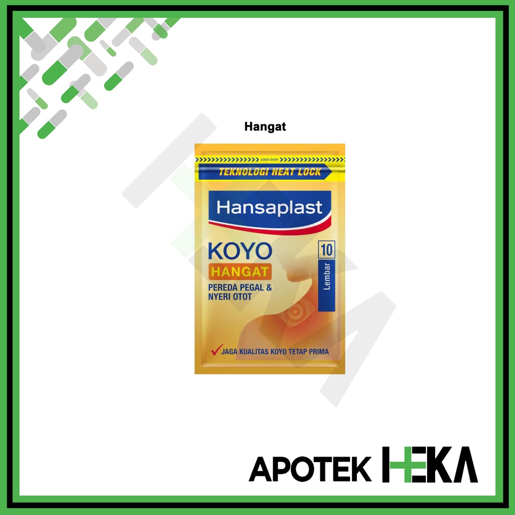 Hansaplast Koyo Hangat / Panas Sachet isi 10 Lembar (SEMARANG)