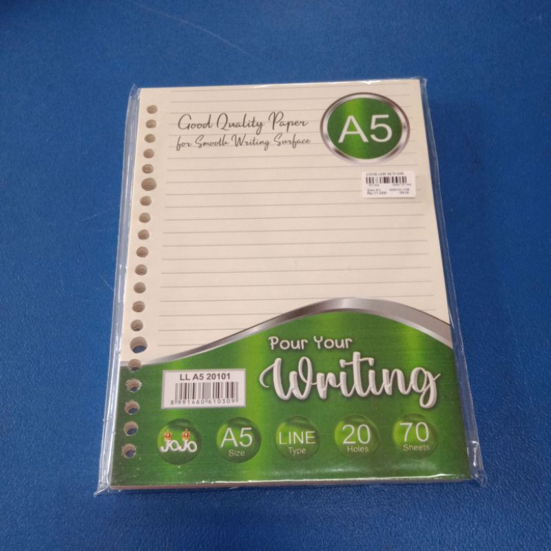 

Loose Leaf Garis Jojo A5 70 Sheets LL A5 20101