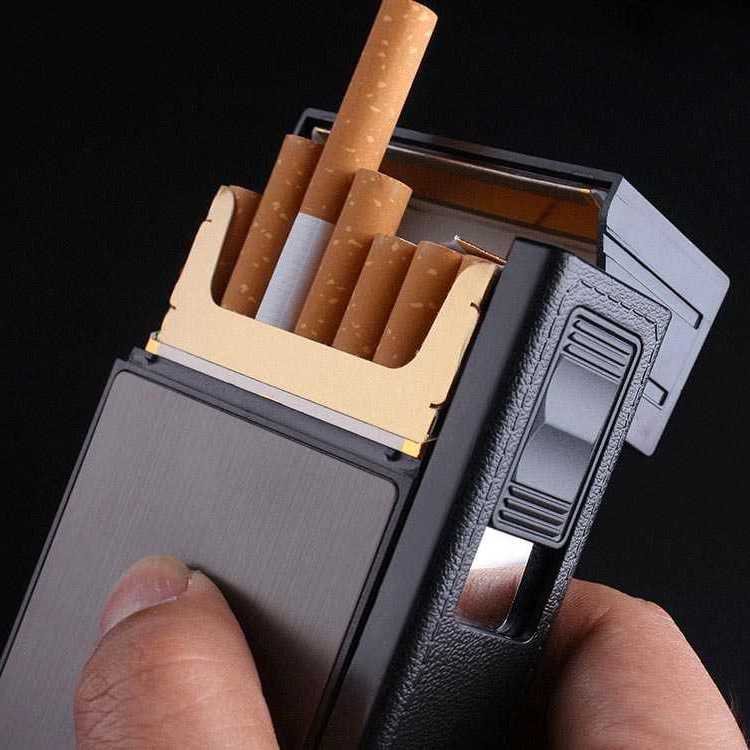 Tempat Rokok Kotak Rokok Plus Korek Elektrik Keren Unik Aesthetic Wadah Penyimpanan Rokok Bungkus Rokok Plus korek Firetric Focus