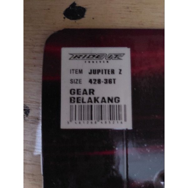 Gear Gir Belakang 428 Jupiter z, Rx king , Jupiter MX , Vega lama, Fizr