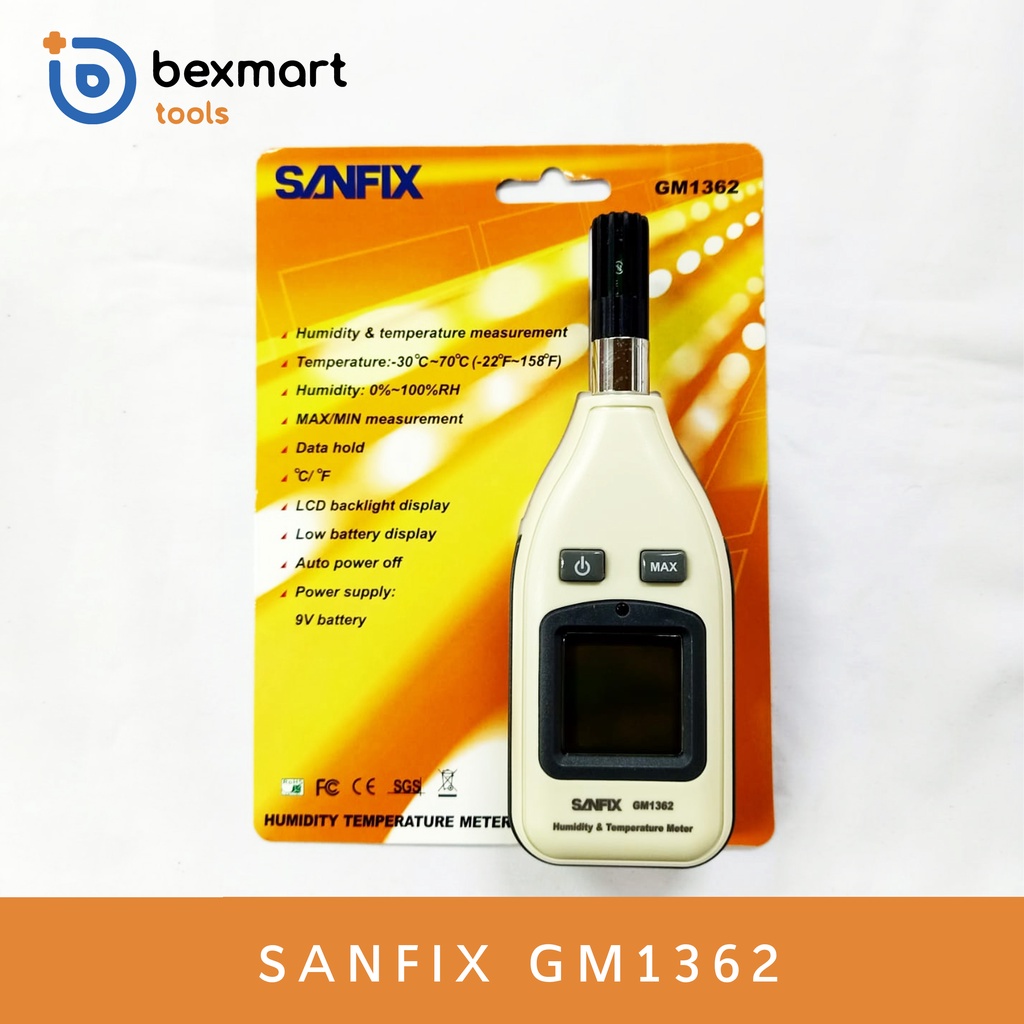 Digital Lux Meter sanfix GM 1362 Light Meter Alat Ukur