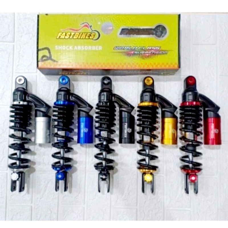 SHOCKBREAKER BELAKANG TABUNG ATAS COPY RCB FASTBIKES MTR MATIC MIO SPORTY MIO SOUL MIO GT MIO M3 MIO SMILE MIO LAMA BEAT POP ESP CARBU DILL VARIO CARBU SCOOPY OLD XEON GENIO FINO OLD NEW MIO J DILL UK 310MM