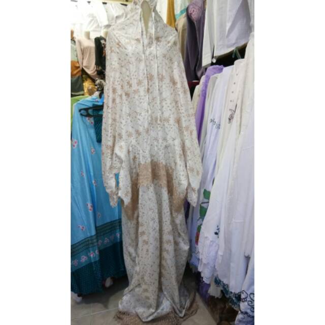 Mukena terusan Sutra jepang