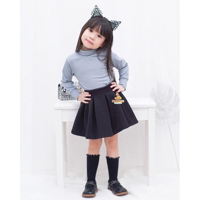 Turtleneck anak 4 - 12 tahun / sweeter rajut kids style korea bahan rib premium / rajut turtle neck korea