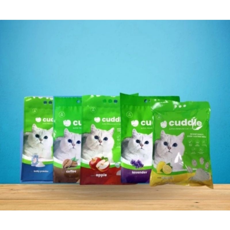 Pasir Kucing Cuddle Gumpal Wangi 10L