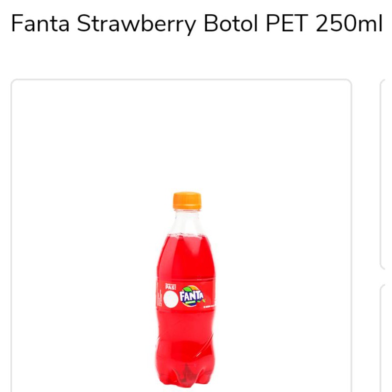 

Fanta botol 250ml