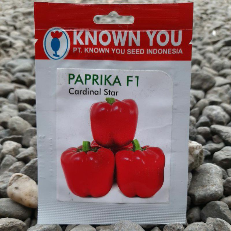 benih paprika merah CARDINAL STAR F1 (25btr)Known You Seed