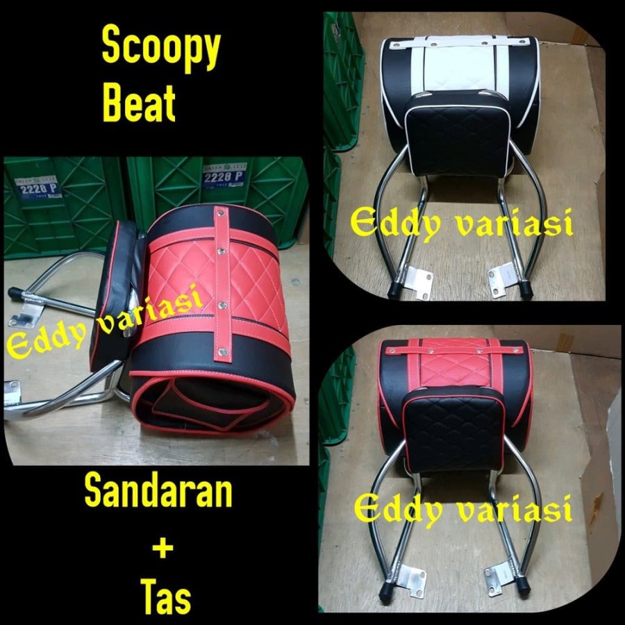 Sandaran Belakang Tas Retro Scoopy - Beat - MF AKSESORIS MOTOR