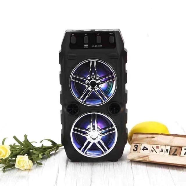 Speaker Bluetooth Shuangxiong SX-Y2006 Super Bass Gratis Microphone Untuk Karaoke