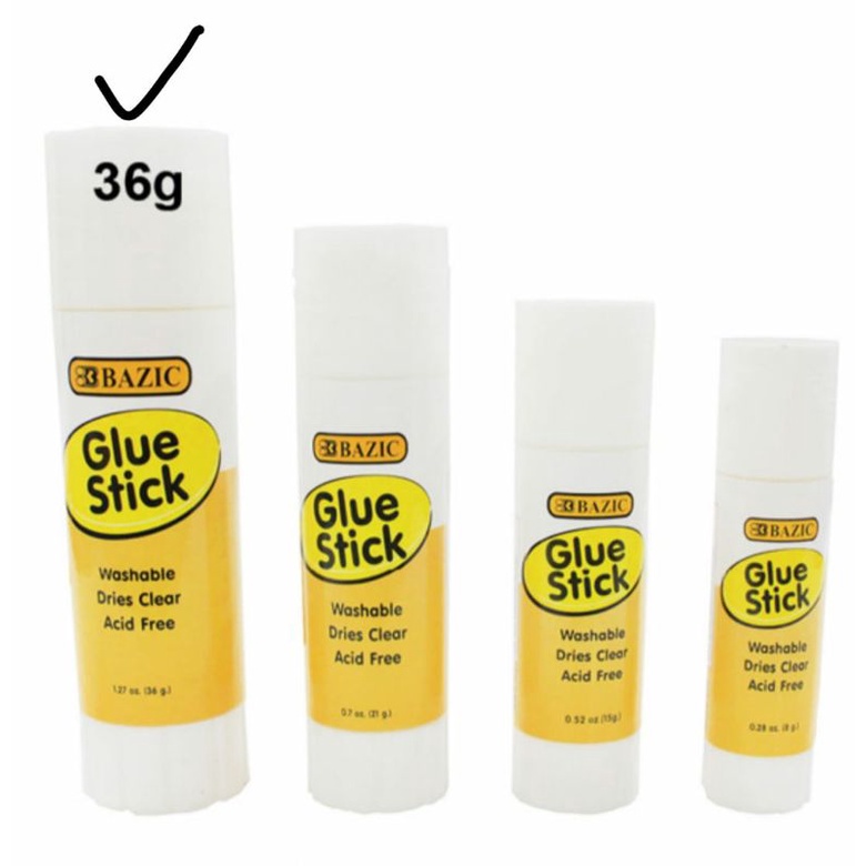 Jumbo glue stick lem stik putar bazic 36gr