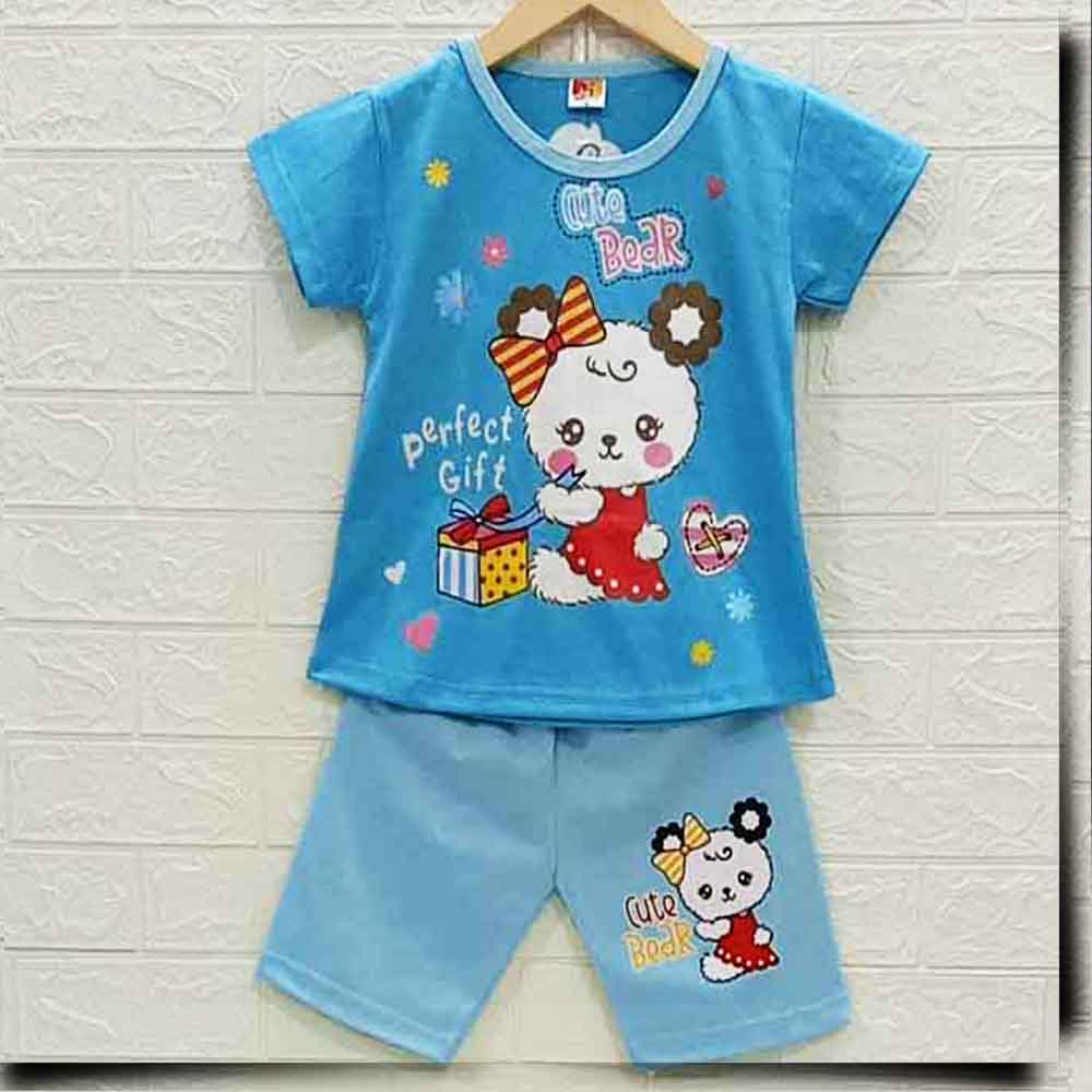 MKids88 - Baju Setelan HP KAOS Anak Perempuan Cute Bear