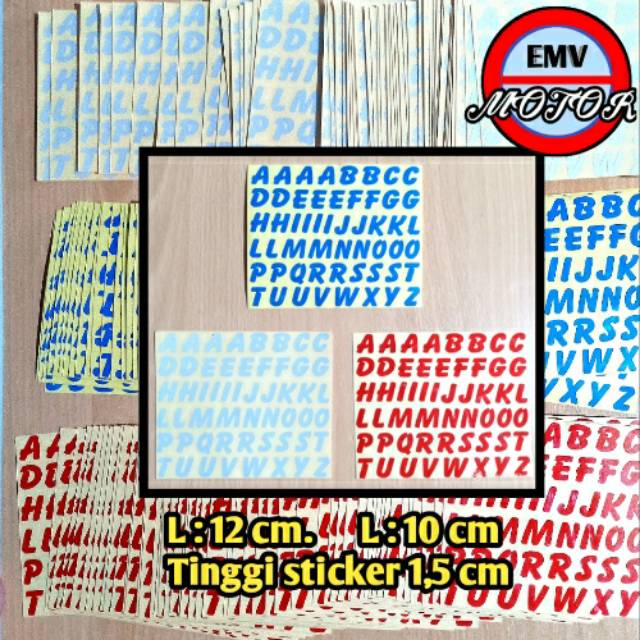 

Sticker huruf satu paket