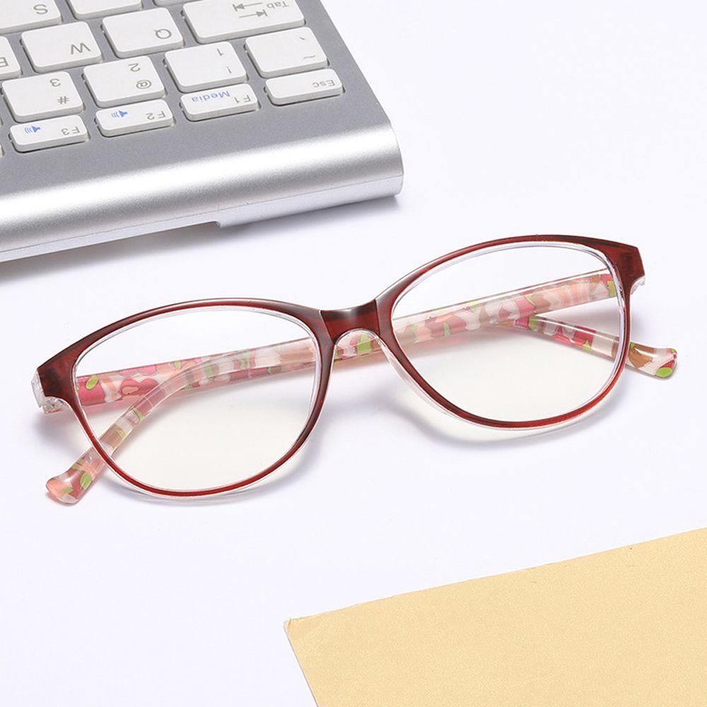 NEEDWAY Kacamata Presbyopia Outdoor Vision Care Kacamata Bulat Bingkai Baca Pembesaran Bunga Hyperopia Eyewear