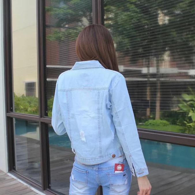 BARANG MURAH JAKET PRIDE RIPPED JEANS PAKAIAN WANITA