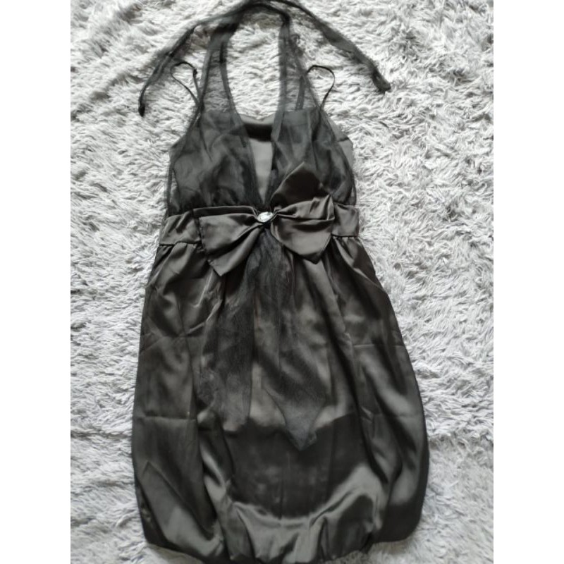 Preloved Dress Pesta Hitam