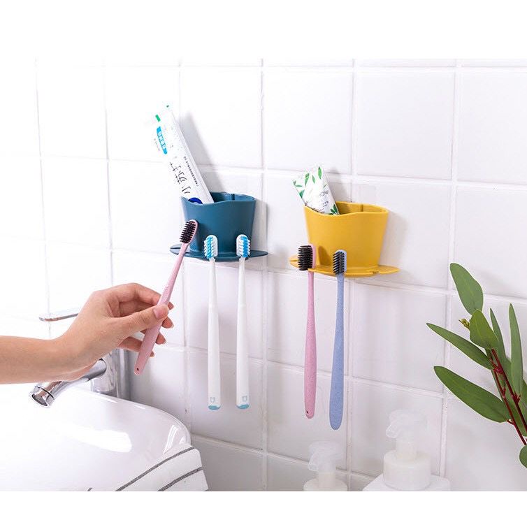 Gantungan Sikat Gigi Odol Tempel Dinding Tooth Brush Holder Rak Tempat Sabun