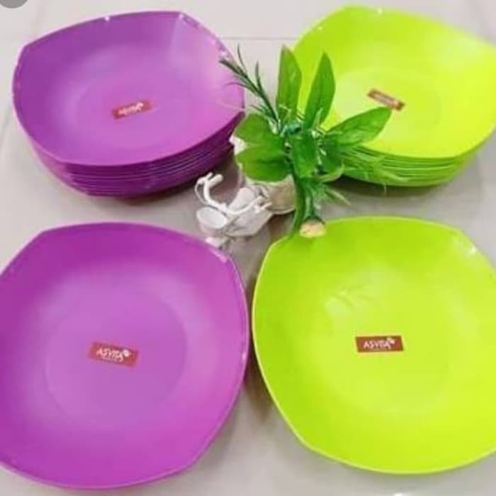 PIRING PLASTIK ASVITA 22cm PIRING MAKAN PLASTIK ASVITA 1PCS