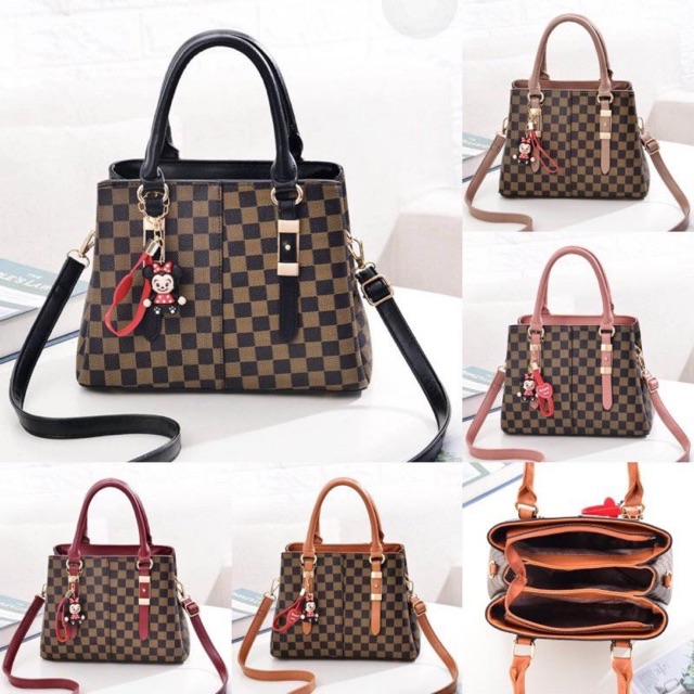 Tas Selempang Monogram Wanita Elegan Import JT80111