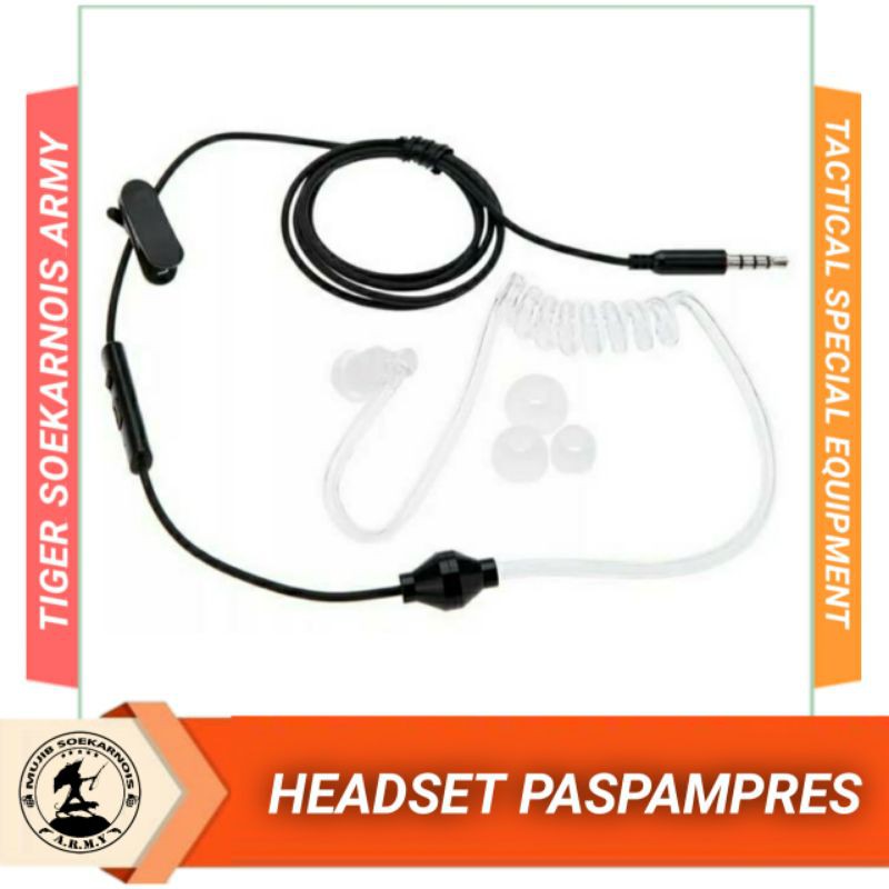 Headset Paspampres / headset hensfre scurity / Headset Intel TNI Polri