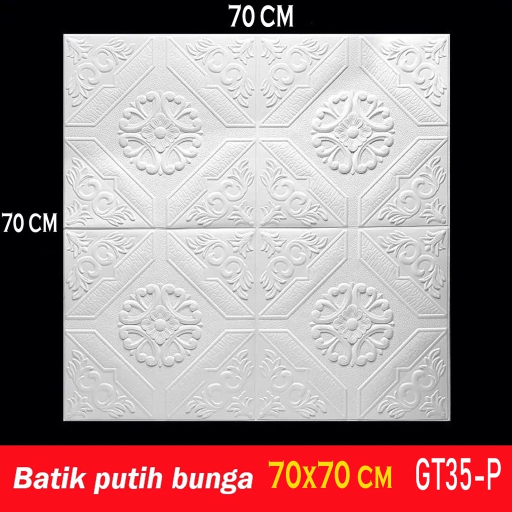 Wallpaper 3D FOAM / Walpaper Dinding 3D Motif Foam Batik More High Quality / Wallfoam Sticker Tembok-GT35-P