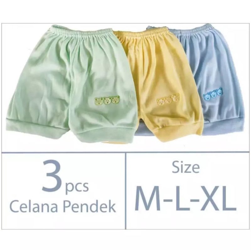 6pcs Celana Pendek Dolphin // Celana Pendek bayi // Mix 3 Warna