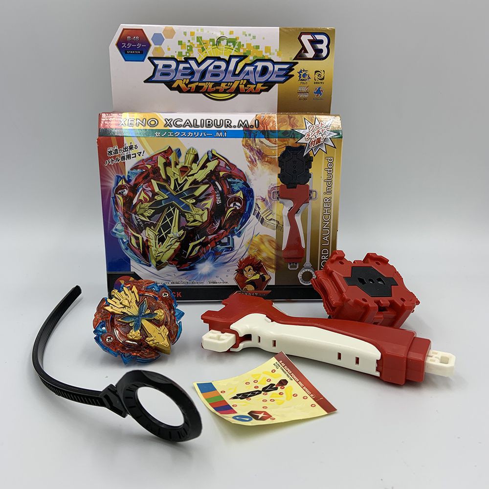 Mainan Beyblade Burst B48 Xeno Xcalibre excalibre Dengan launcher Untuk Anak