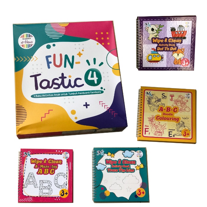 Buku Anak Aktifitas Wipe Clean | Montessori Anak Mewarnai Menulis | Kado PAUD TK SD