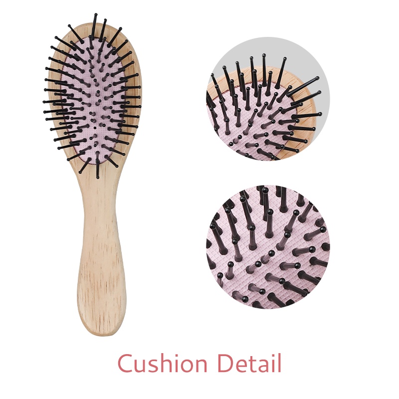 JD Wooden Hair Combs Hair Brush-Small merupakan sikat rambut yang terbuat dari bahan kayu