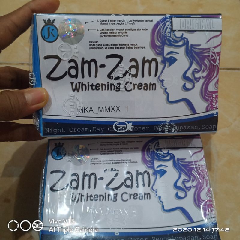 CREAM ZAM ZAM KEMASAN BARU Original 100%