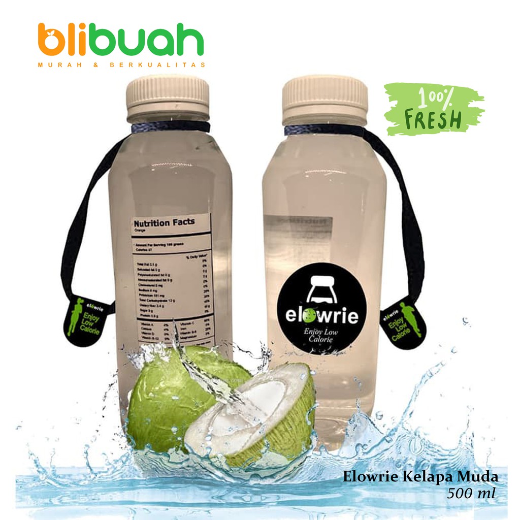 

PROMO PURE COCONUT WATER ELOWRIE 100 % AIR KELAPA ASLI