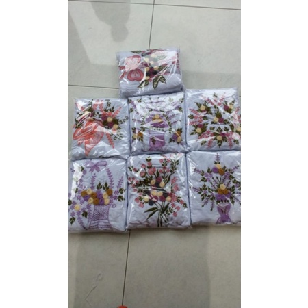 Mukena  Terusan Bordir timbul bunga tile