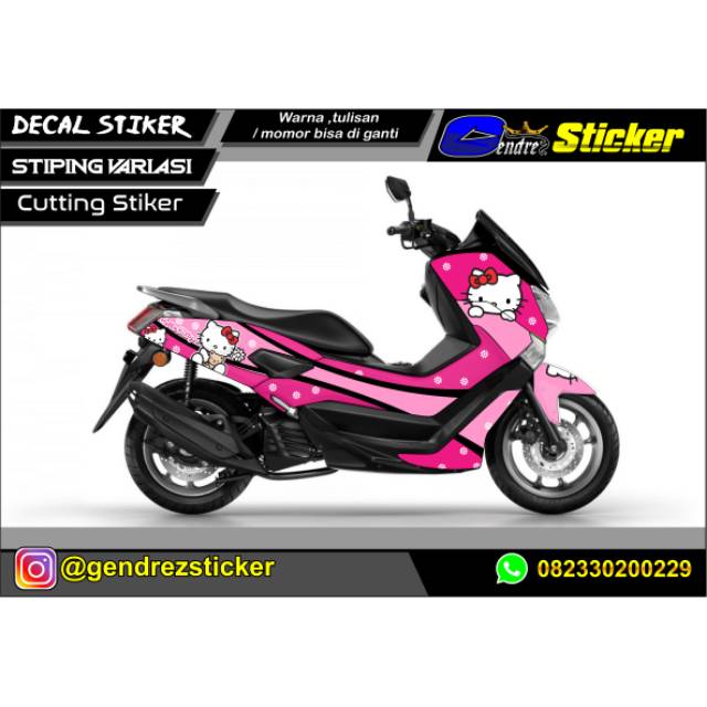 Decal nmax hello kitty